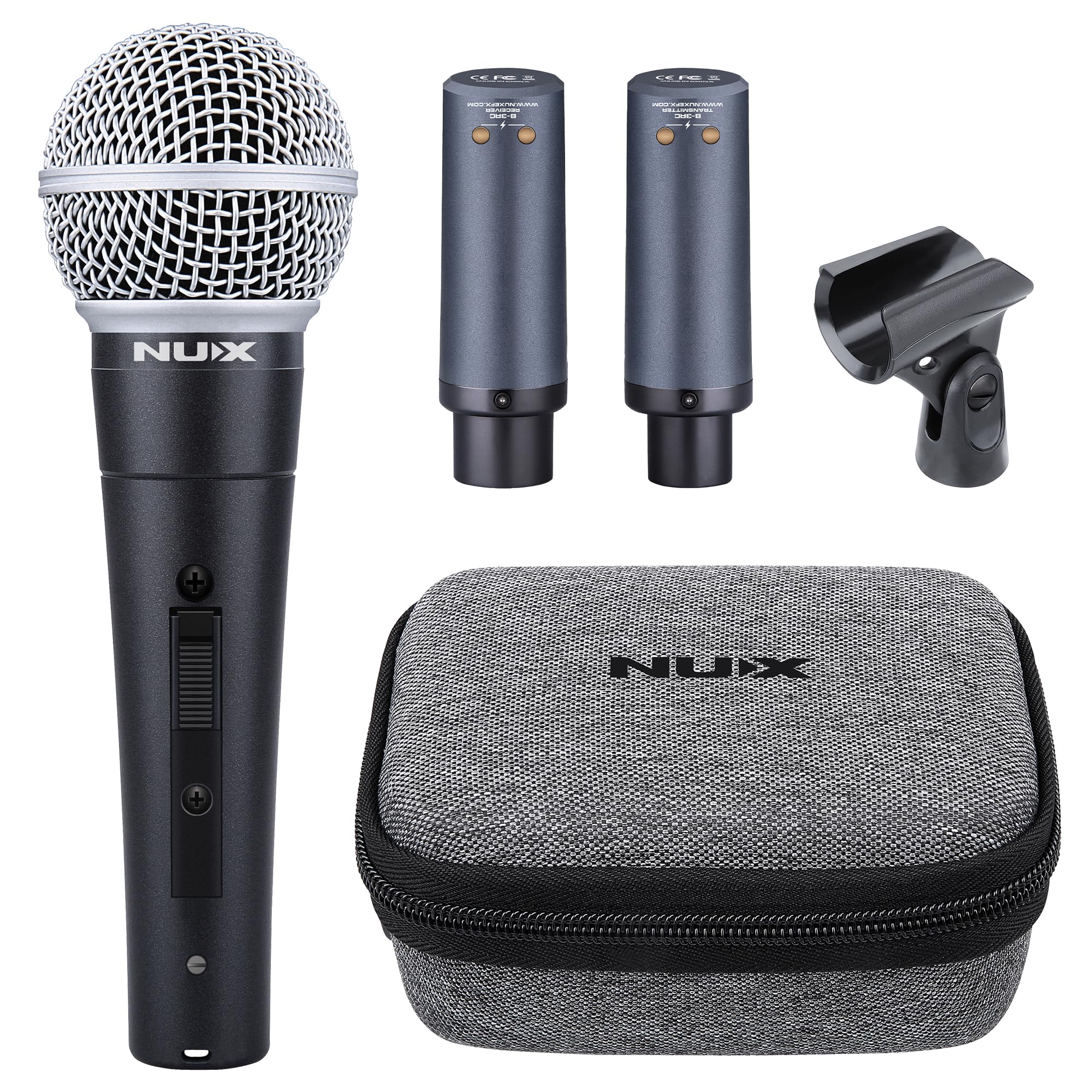 Amazon.com: NUX B-3RC 2.4GHz Microphone Wireless System with